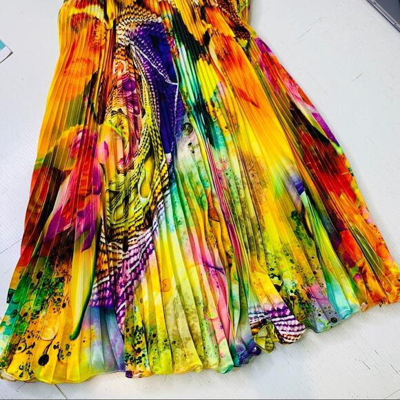 Night Moves multicolored beaded strapless pleated - Picture 10 of 10